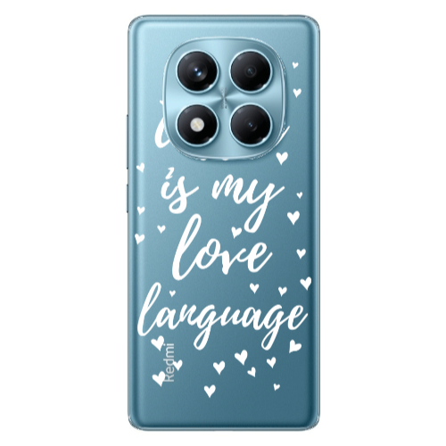 Xiaomi Redmi Note 14 Pro Coffe is my love language Transparent Silicone TPU Θήκη