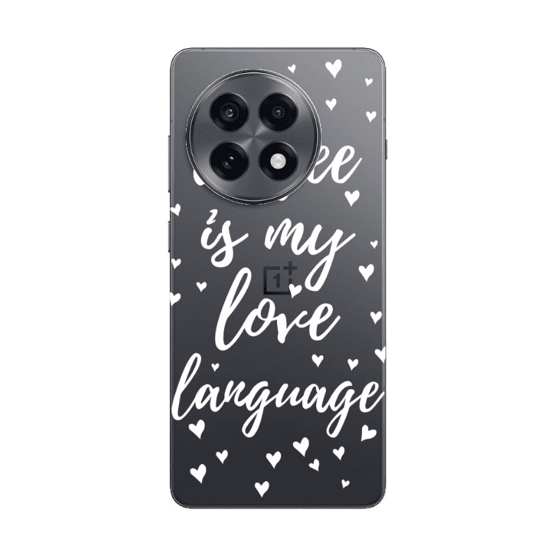 Oneplus 13 5G Coffe is my love language Transparent Silicone TPU Θήκη