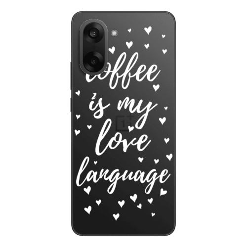 Oneplus Nord CE 5 Coffe is my love language Transparent Silicone TPU Θήκη