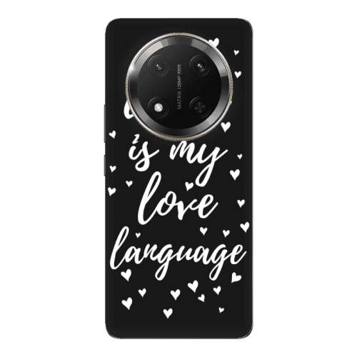Honor Magic 7 Lite Coffe is my love language Black Colored Silicone TPU Θήκη