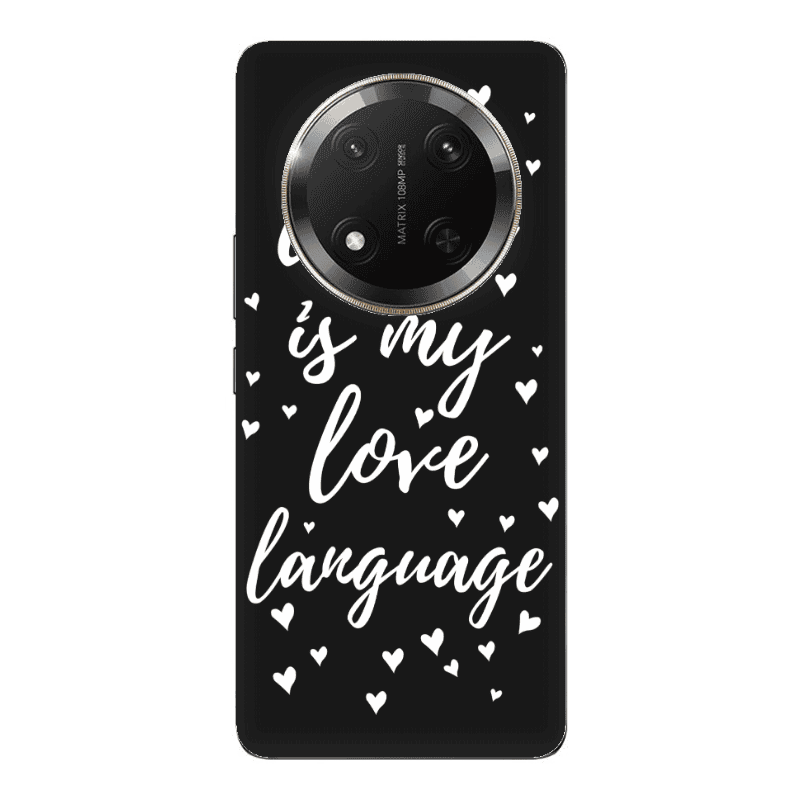 Honor Magic 7 Lite Coffe is my love language Black Colored Silicone TPU Θήκη