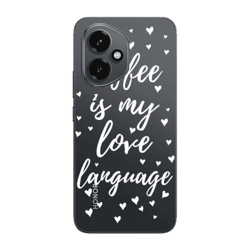 Honor Magic 400 Coffe is my love language Transparent Silicone TPU Θήκη