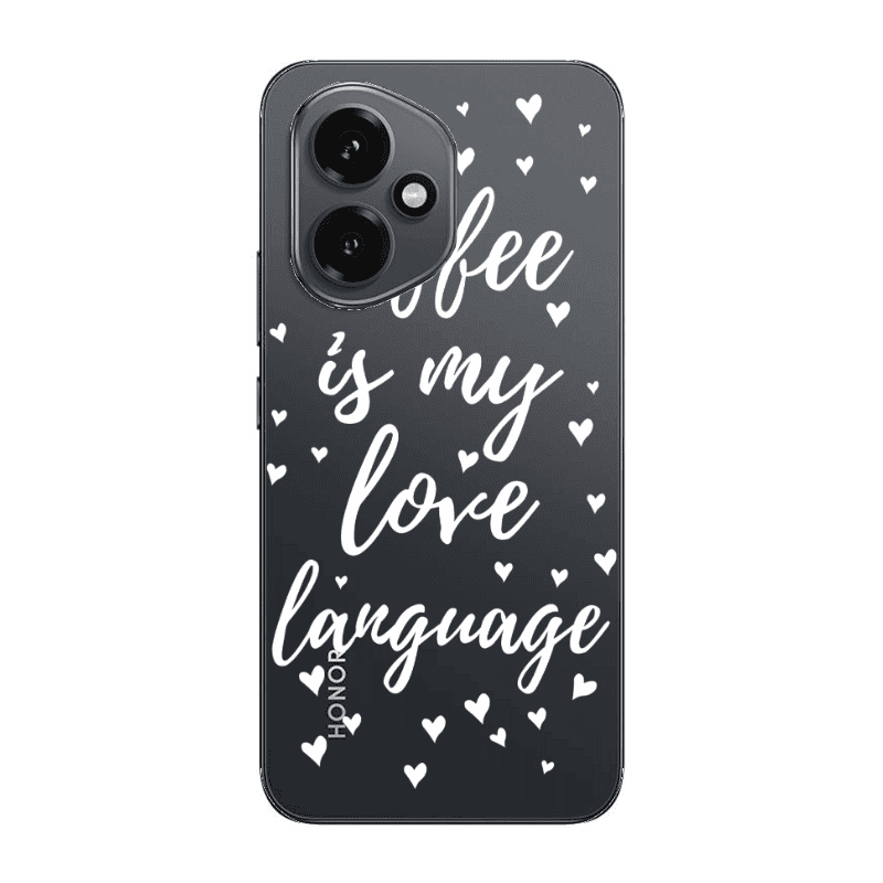 Honor Magic 400 Coffe is my love language Transparent Silicone TPU Θήκη