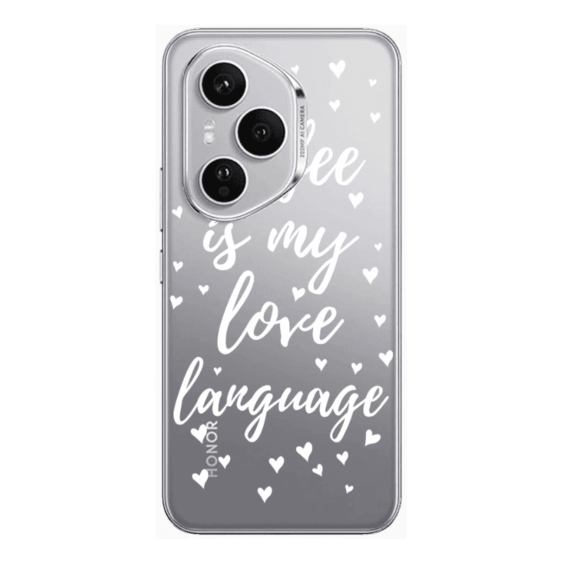 Honor Magic 400 Pro Coffe is my love language Transparent Silicone TPU Θήκη
