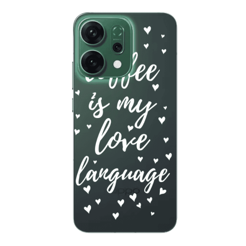 Oppo RENO 14 Coffe is my love language Transparent Silicone TPU Θήκη