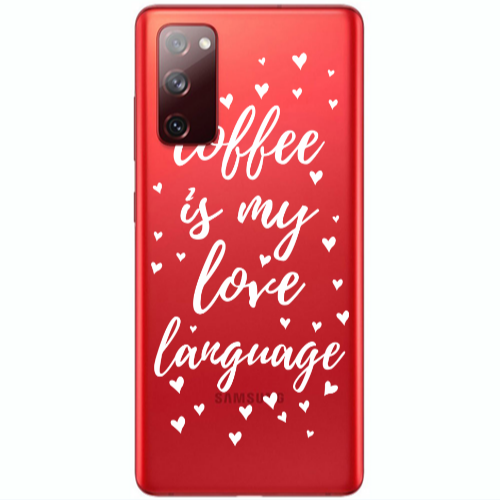 Samsung S20 FE Coffe is my love language Transparent Silicone TPU Θήκη