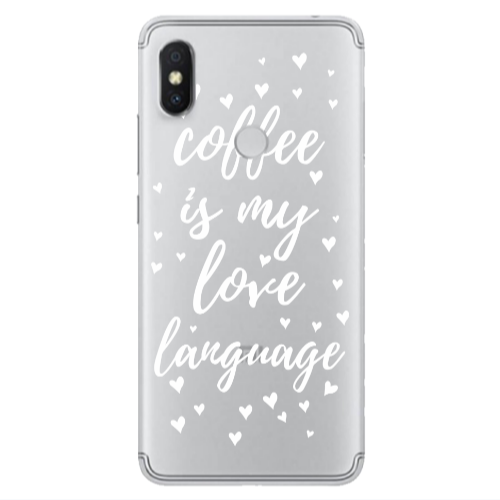 Xiaomi Redmi S2 Coffe is my love language Transparent Silicone TPU Θήκη