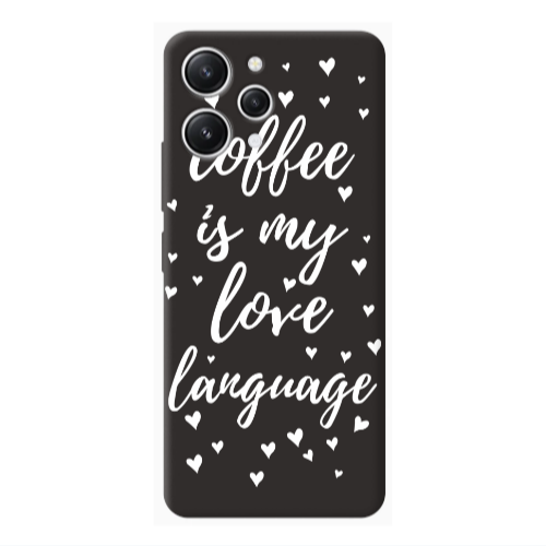 Xiaomi Redmi 12 Coffe is my love language Black Colored Silicone TPU Θήκη