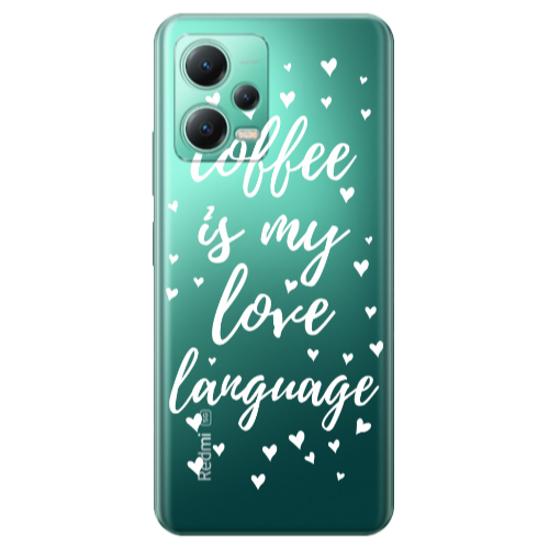 Xiaomi Redmi Note 12 Pro Plus 5G Coffe is my love language Transparent Silicone TPU Θήκη