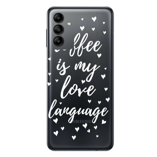 Samsung A13 5G Coffe is my love language Transparent Silicone TPU Θήκη