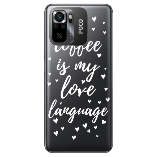Xiaomi Poco M5 s Coffe is my love language Transparent Silicone TPU Θήκη