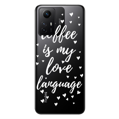 Xiaomi Redmi Note 12s Coffe is my love language Transparent Silicone TPU Θήκη
