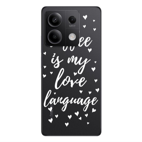 Xiaomi Redmi Note 13 5G Coffe is my love language Transparent Silicone TPU Θήκη