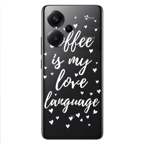 Xiaomi Redmi Note 13 Pro+ 5G  Coffe is my love language Transparent Silicone TPU Θήκη