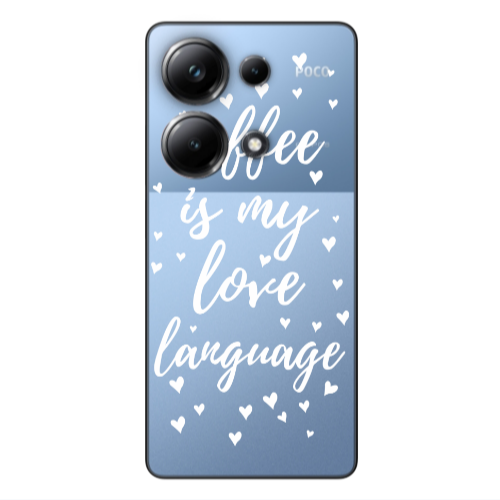 Xiaomi Poco M6 Pro 4G Coffe is my love language Transparent Silicone TPU Θήκη