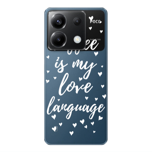 Xiaomi Poco X6 5G Coffe is my love language Transparent Silicone TPU Θήκη
