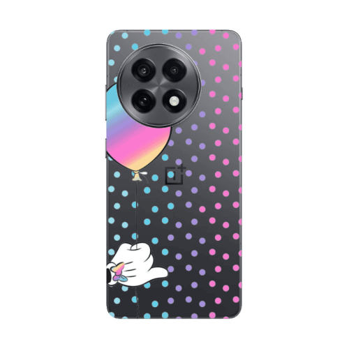 Oneplus 13 5G Minnie's balloon Transparent Silicone TPU Θήκη