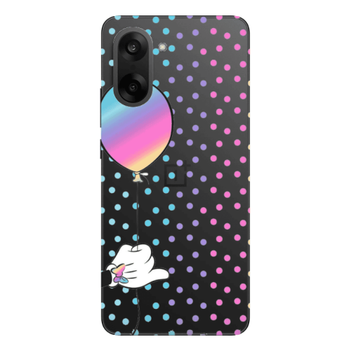 Oneplus Nord CE 5 Minnie's balloon Transparent Silicone TPU Θήκη