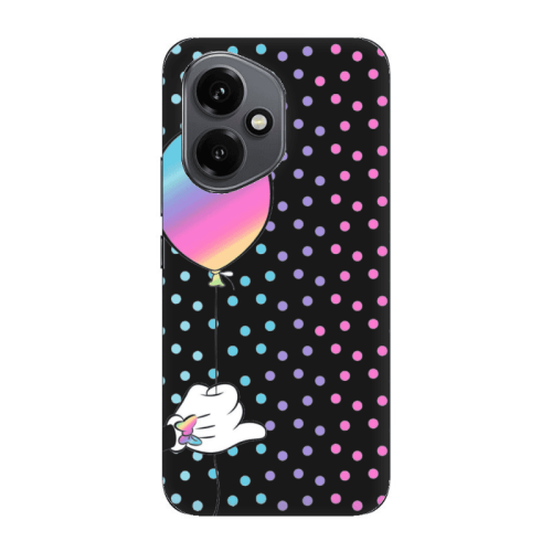 Honor Magic 400 Minnie's balloon Black Colored Silicone TPU Θήκη