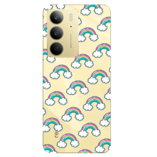 Realme C 75 Cute rainbows Transparent Silicone TPU Θήκη