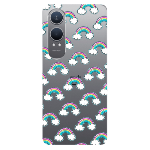 Oneplus Nord Ce 4 lite Cute rainbows Transparent Silicone TPU Θήκη