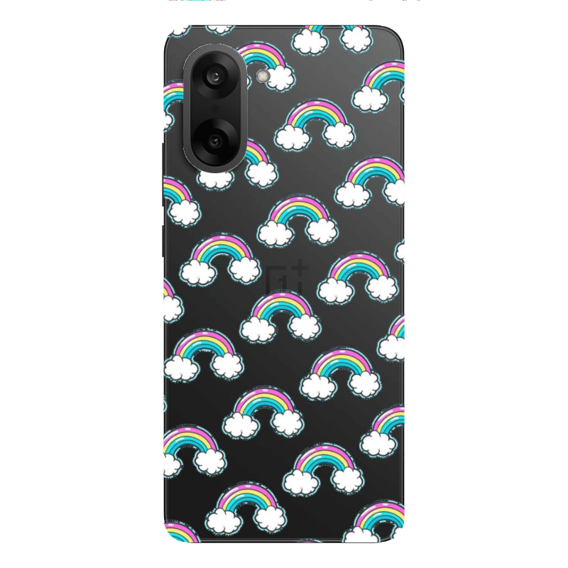 Oneplus Nord CE 5 Cute rainbows Transparent Silicone TPU Θήκη
