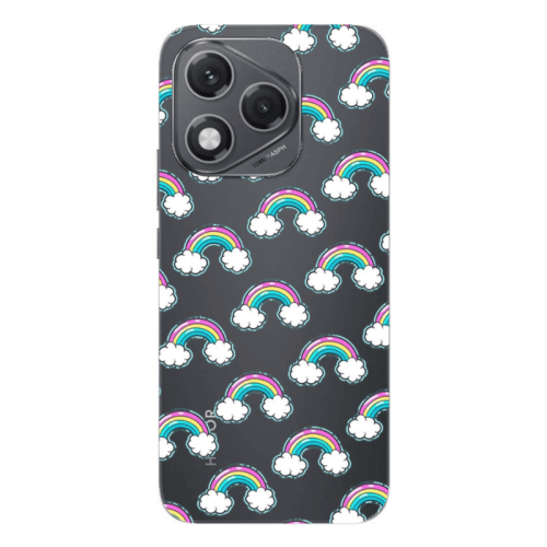 Honor 400 Lite Cute rainbows Transparent Silicone TPU Θήκη