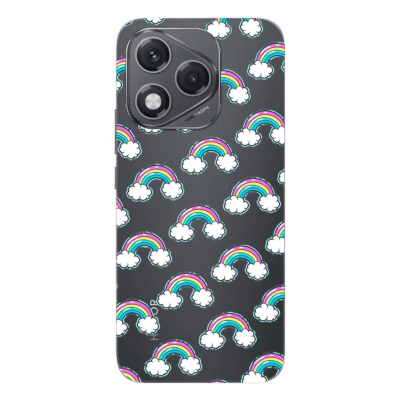 Honor 400 Lite Cute rainbows Transparent Silicone TPU Θήκη