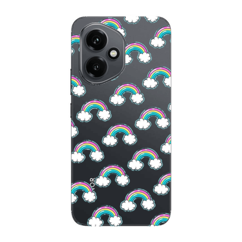Honor Magic 400 Cute rainbows Transparent Silicone TPU Θήκη