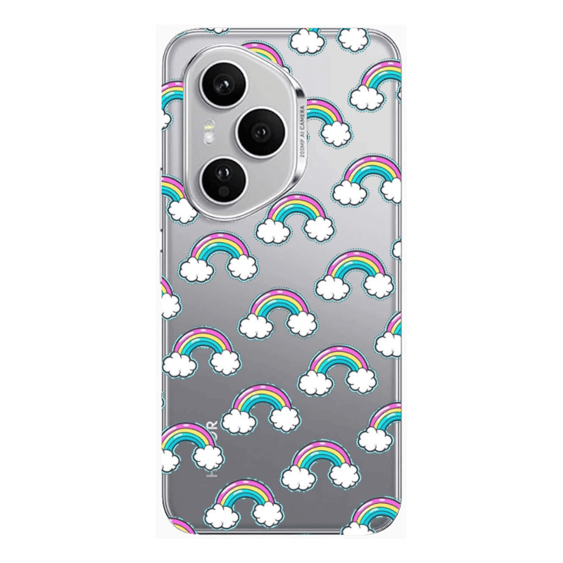 Honor Magic 400 Pro Cute rainbows Transparent Silicone TPU Θήκη