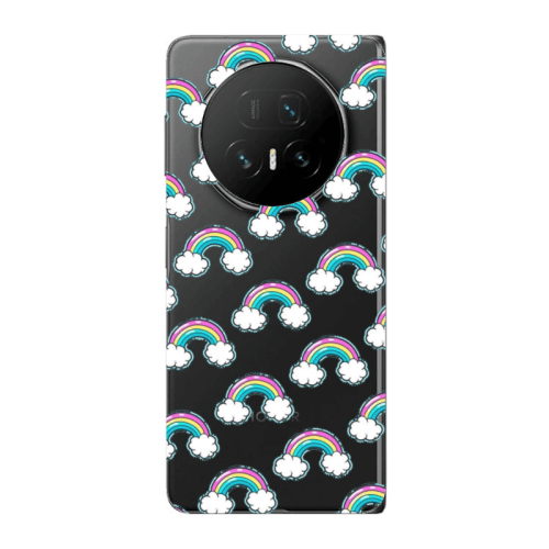 Honor Magic V5 Cute rainbows Transparent Silicone TPU Θήκη