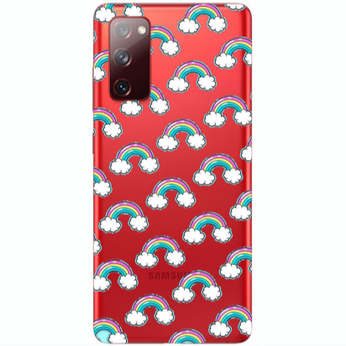 Samsung S20 FE Cute rainbows Transparent Silicone TPU Θήκη