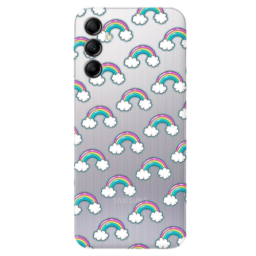 Samsung A24 Cute rainbows Transparent Silicone TPU Θήκη