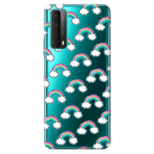 Huawei P Smart 2021 Cute rainbows Transparent Silicone TPU Θήκη