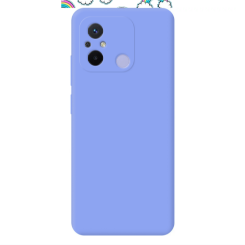 Xiaomi Redmi 12C Cute rainbows Light Purple Colored Silicone TPU Θήκη