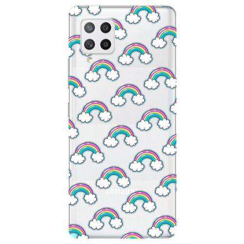 Samsung A42 5G Cute rainbows Transparent Silicone TPU Θήκη