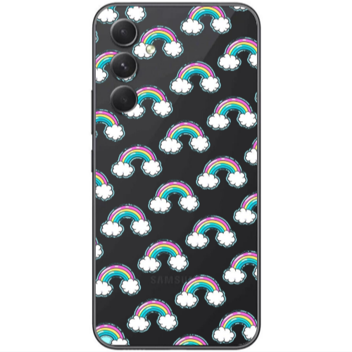 Samsung  Galaxy A05s Cute rainbows Transparent Silicone TPU Θήκη