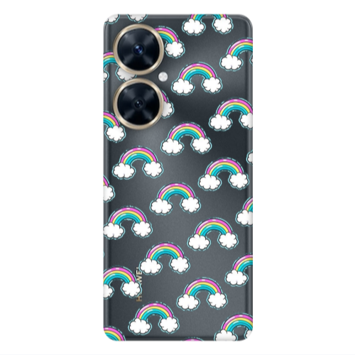 Huawei Nova 11i Cute rainbows Transparent Silicone TPU Θήκη