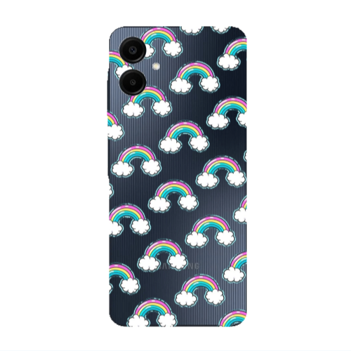 Samsung A06 Cute rainbows Transparent Silicone TPU Θήκη