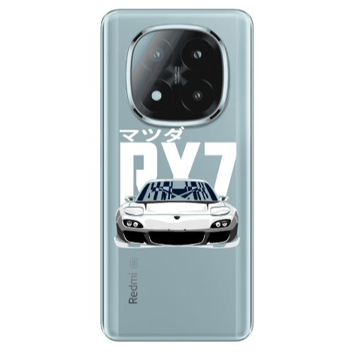Xiaomi Redmi Note 14 Pro + 5g Car Rx7 Transparent Silicone TPU Θήκη