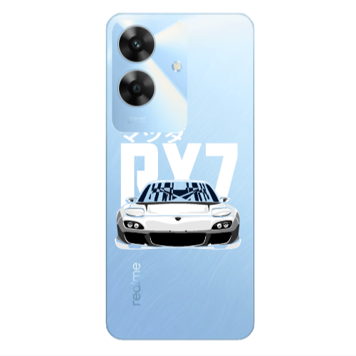Realme Note 60 Car Rx7 Transparent Silicone TPU Θήκη