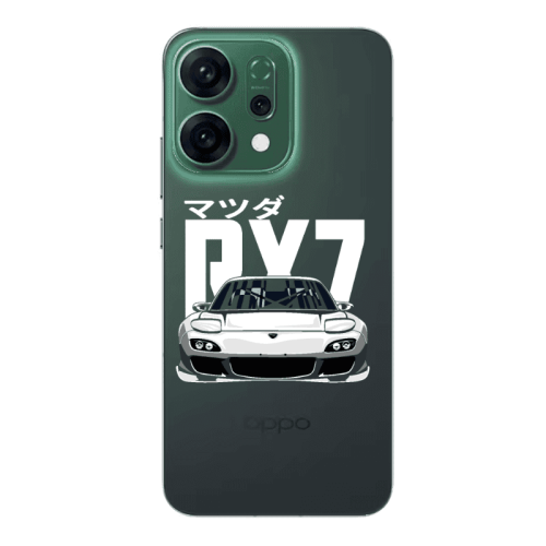 Oppo RENO 14 Car Rx7 Transparent Silicone TPU Θήκη