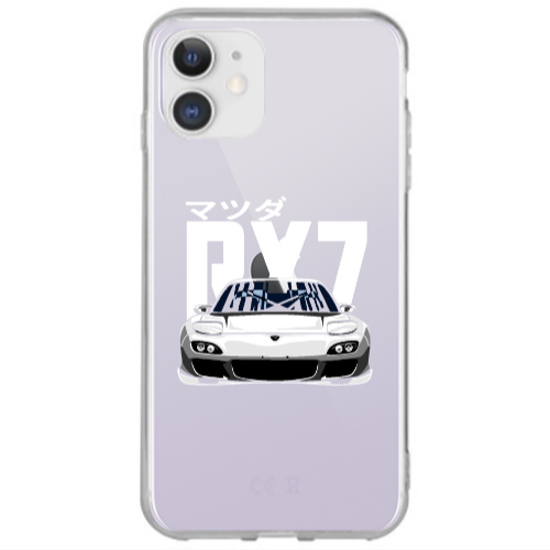 Apple iPhone 12 Car Rx7 Transparent Silicone TPU Θήκη