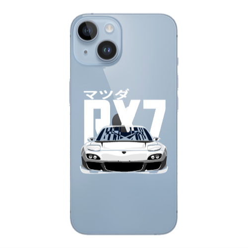 Apple iPhone 14  Car Rx7 Transparent Silicone TPU Θήκη