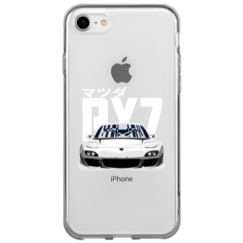 Apple iPhone 7 Car Rx7 Transparent Silicone TPU Θήκη