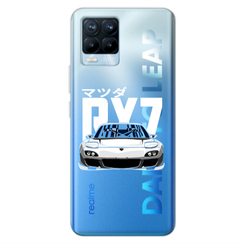 Realme 8 Pro Car Rx7 Transparent Silicone TPU Θήκη
