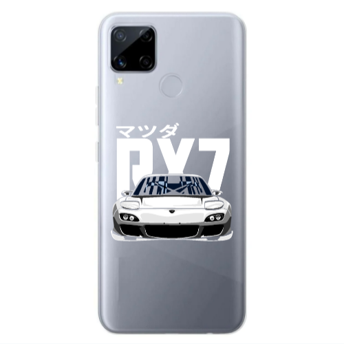 Realme C25S Car Rx7 Transparent Silicone TPU Θήκη