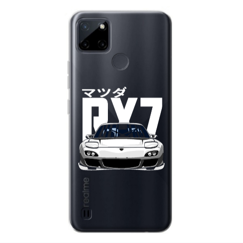 Realme C25Y Car Rx7 Transparent Silicone TPU Θήκη