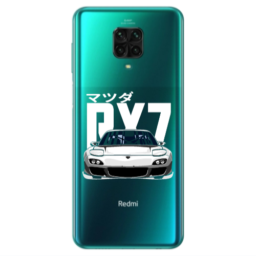 Xiaomi Redmi Note 9S Car Rx7 Transparent Silicone TPU Θήκη