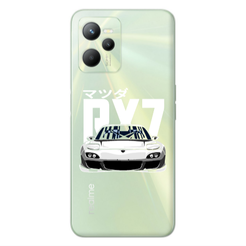 Realme C35 Car Rx7 Transparent Silicone TPU Θήκη